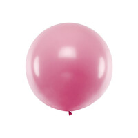 Mega Ballon Metallic Pink - 1 mtr - 1 stuk