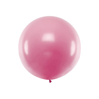 Strong Balloons Mega Ballon Metallic Pink - 1 mtr - 1 stuk