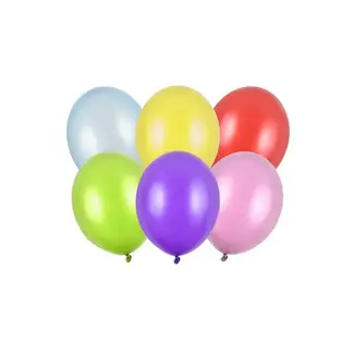 Strong Balloons 100 Ballonnen Metallic Mix - 12 cm
