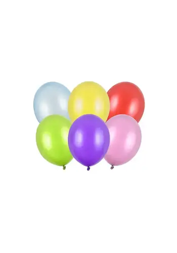 100 Ballonnen Metallic Mix - 12 cm 