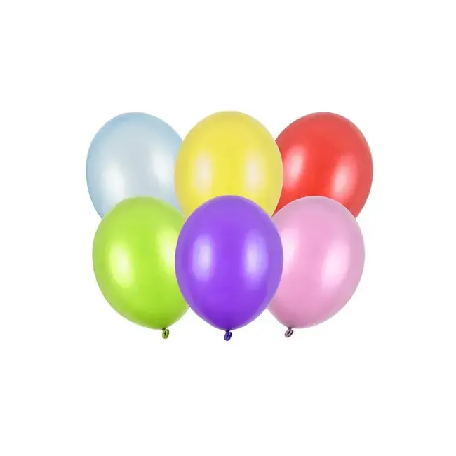 100 Ballonnen Metallic Mix - 12 cm