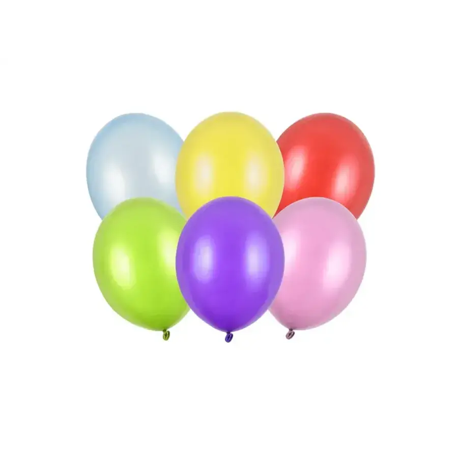 100 Ballonnen Metallic Mix - 12 cm-1