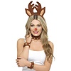 Pin Up Reindeer Kit - Brown - with Headband - Collar & Cuffs