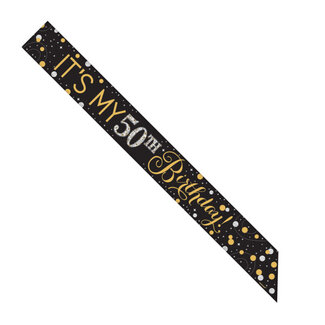Amscan Sjerp Sparkling Gold Celebrations Personaliseerbaar