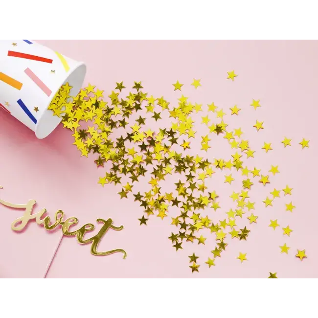 Tafel Confetti Ster Goud - 14 gram