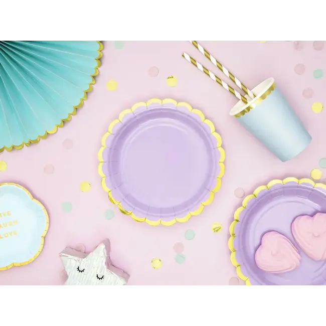 Papieren Rietjes Goud/Wit