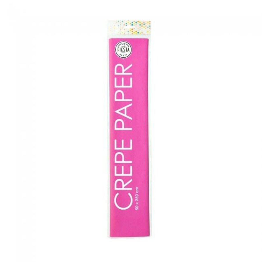 Crepe Papier - Hot Pink - 250x50cm-1