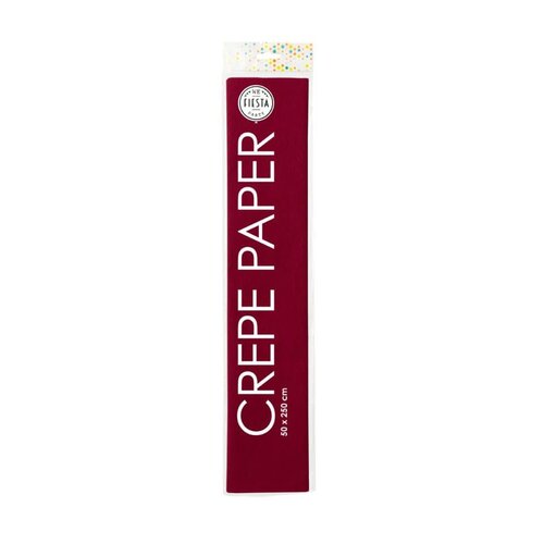 Crepe Papier - Bordeaux Rood - 250x50cm 