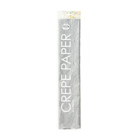 thumb-Crepe Papier - Zilver - 250x50cm-2