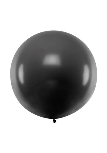 Mega Ballon Pastel Black - 1 mtr - 1 stuk 