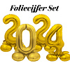 Folatex Complete set Folie cijfers 2024 - Goud - Lucht vulling