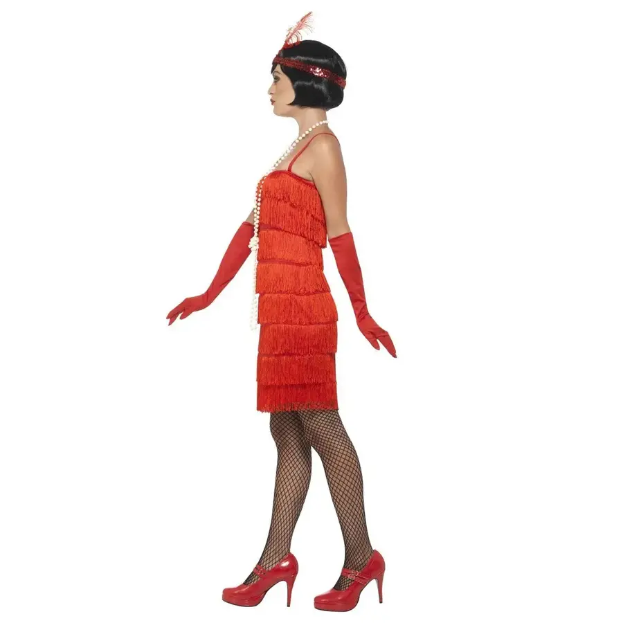 Flapper Dress Rood-2