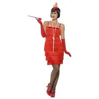 thumb-Flapper Dress Rood-3