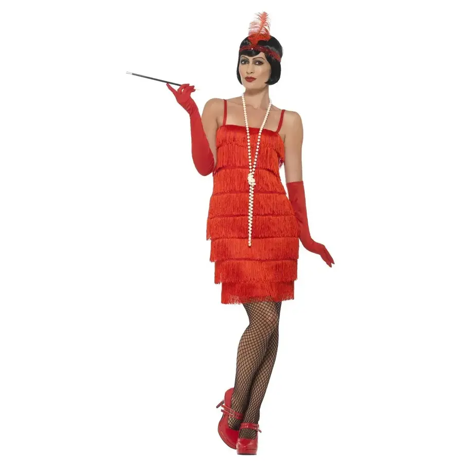 Flapper Dress Rood-3