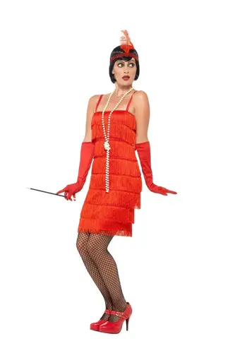 Flapper Dress Rood 