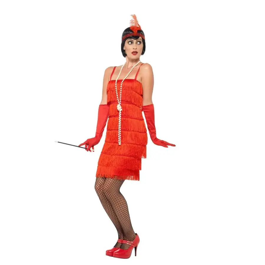 Flapper Dress Rood-1
