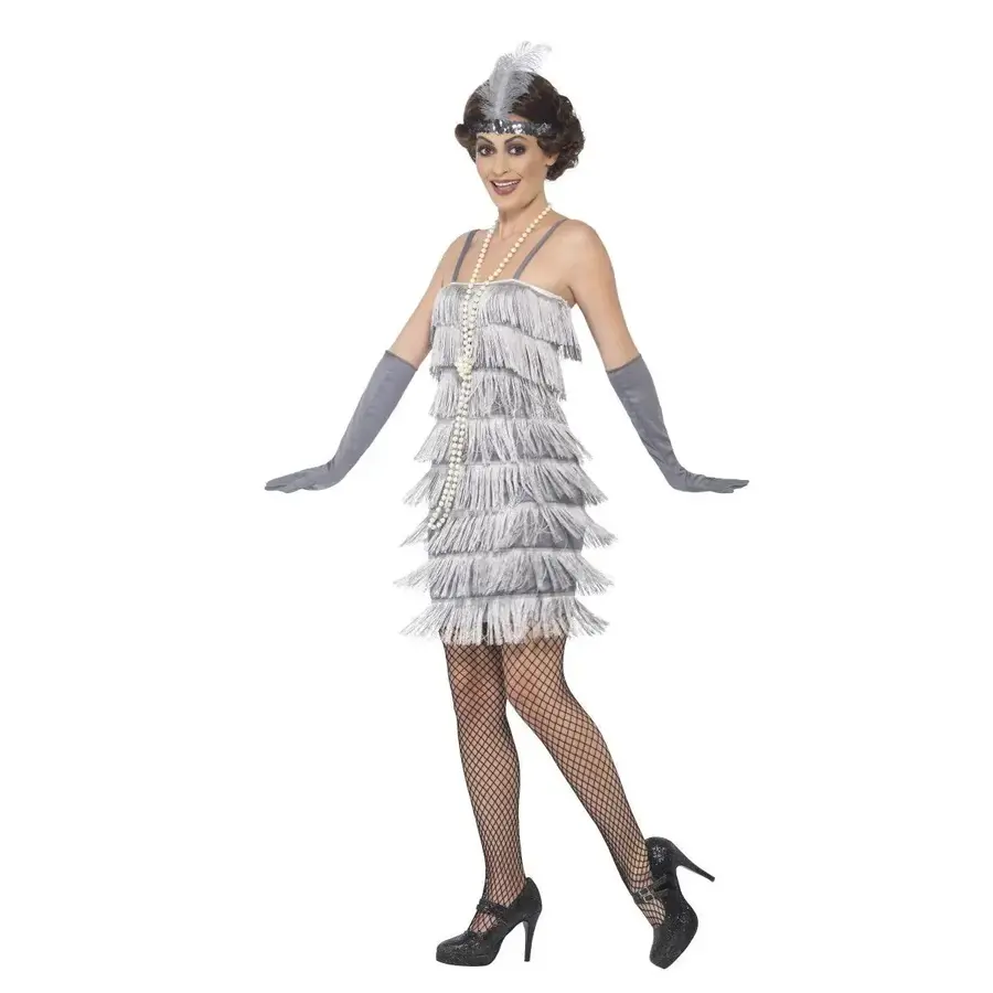 Flapper Dress Silver-2