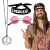 Set Peace - hoofdband, bril & ketting