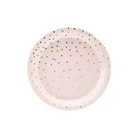 thumb-Bordjes Roze Dots Gold  - 18cm - 6 stuks-1