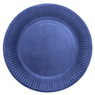 PartyDeco Bordjes Donker Blauw - 18cm - 8 st