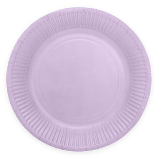 PartyDeco Bordjes Lila - 18cm - 8 st