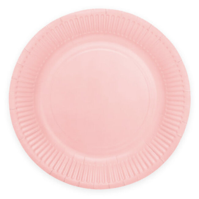 Gebaksbordjes Roze - 18cm - 8 stuks