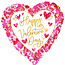 Anagram Folieballon Jumbo Heartful Valentine's Day - 71cm