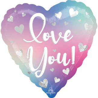 Anagram Folieballon Love You Ombre - 45 cm