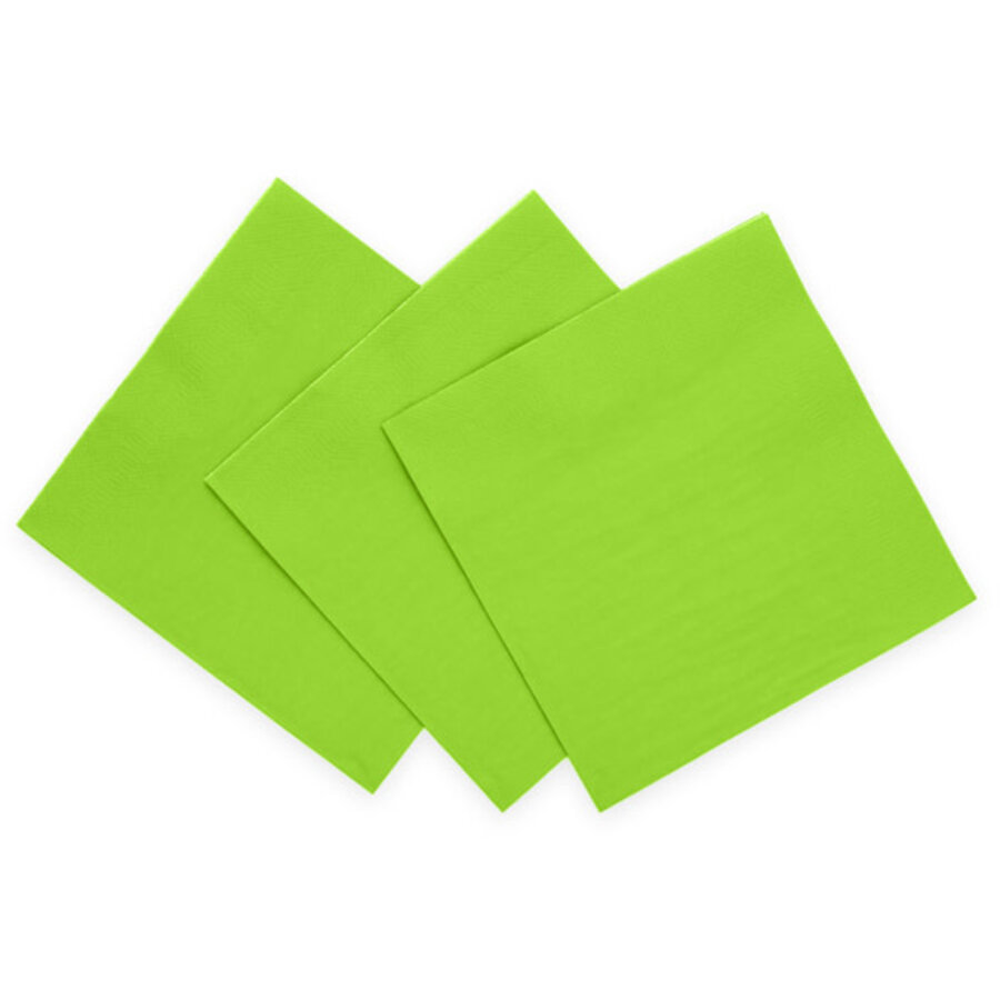 Servetten - Lime Groen - 20 stuks - 33cm-1