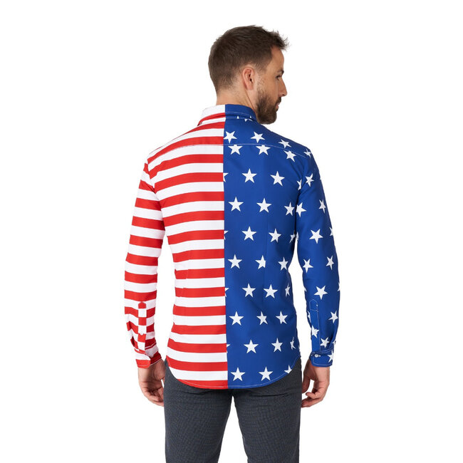Suitmeister Men's Shirt USA Flag