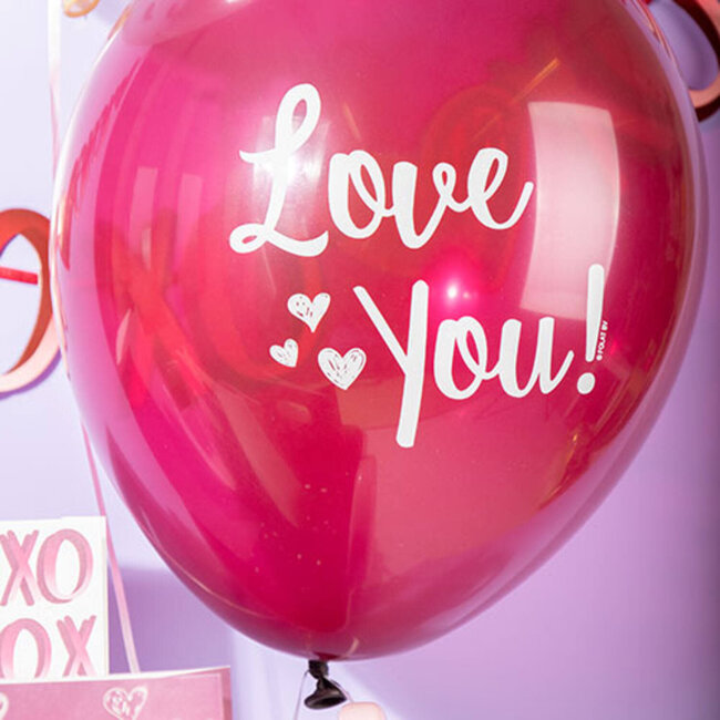 Ballonnen Love You - 6 stuks