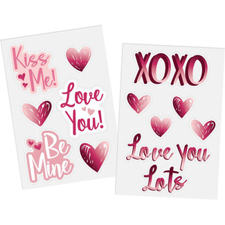 Folat Raamstickers - Ombre Love - 12 stuks