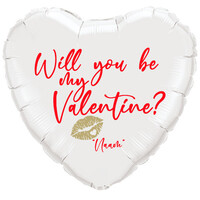 thumb-Folieballon Will You Be My Valentine?-1