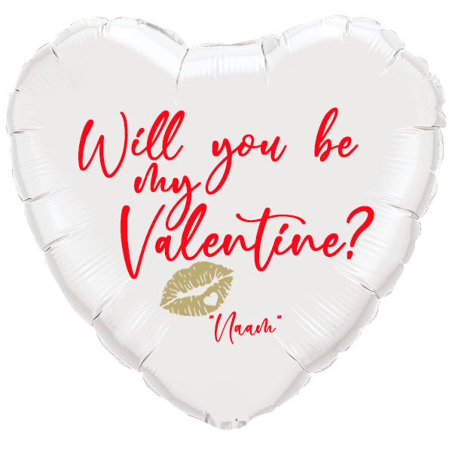 Folieballon Will You Be My Valentine?-1