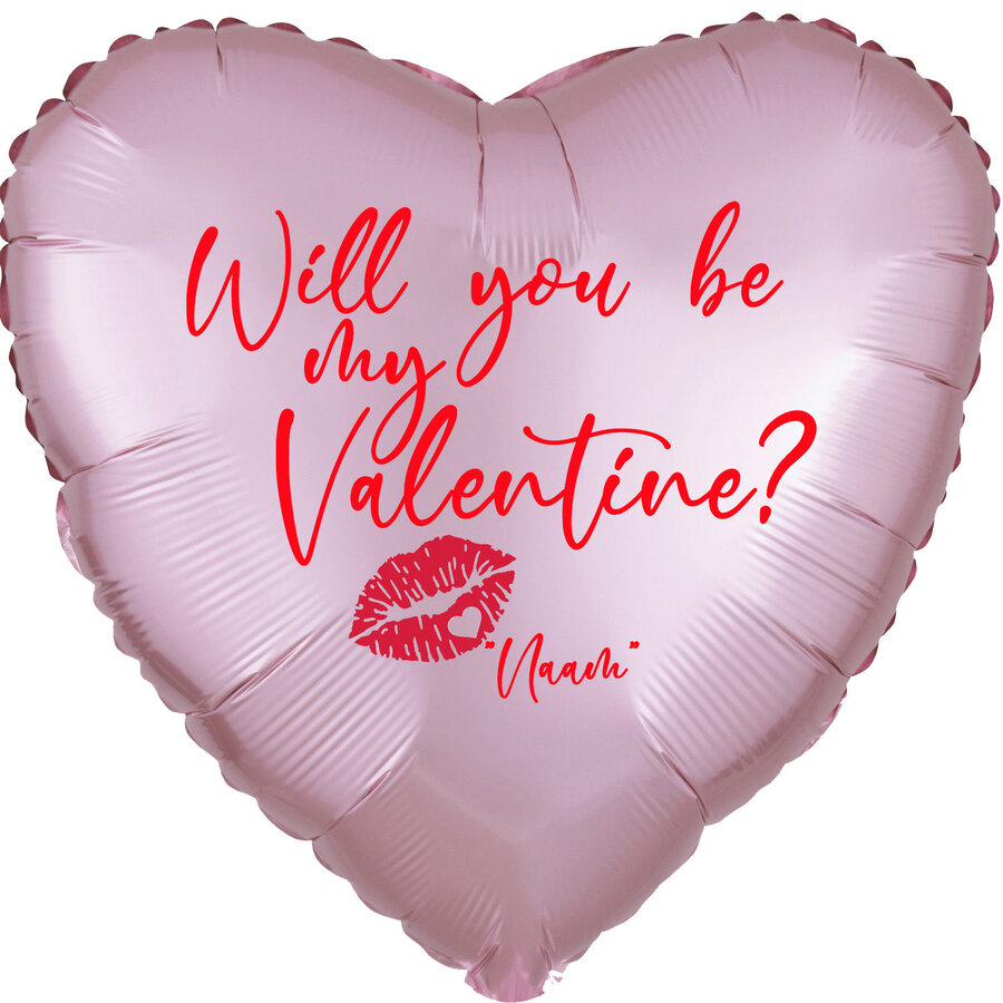 Folieballon Will You Be My Valentine?-4
