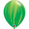 Qualatex Heliumballon Green Rainbow Marmer (28cm)