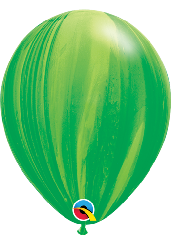 Heliumballon Green Rainbow Marmer (28cm) 