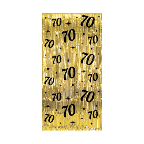 Classy Party Curtain - 70 Jaar 