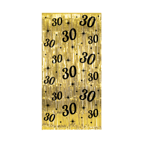 Classy Party Curtain - 30 Jaar 