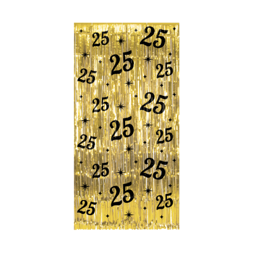 Classy Party Curtain - 25 Jaar 