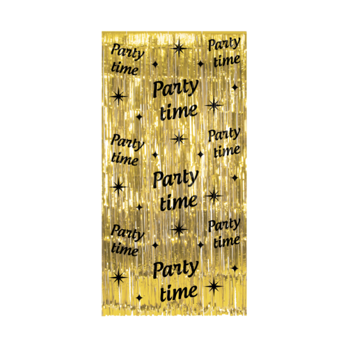 Classy Party Curtain - Party Time - 1x2 mtr 