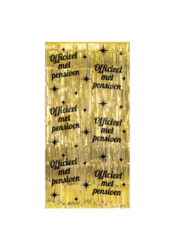 Classy Party Curtain - Pensioen - 1x2 mtr 