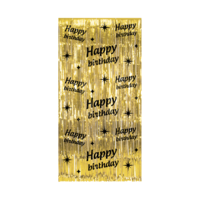 Classy Party Curtain - Happy Birthday