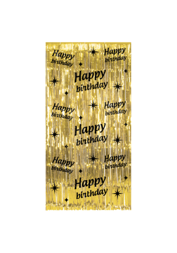 Classy Party Curtain - Happy Birthday - 1x2 mtr 