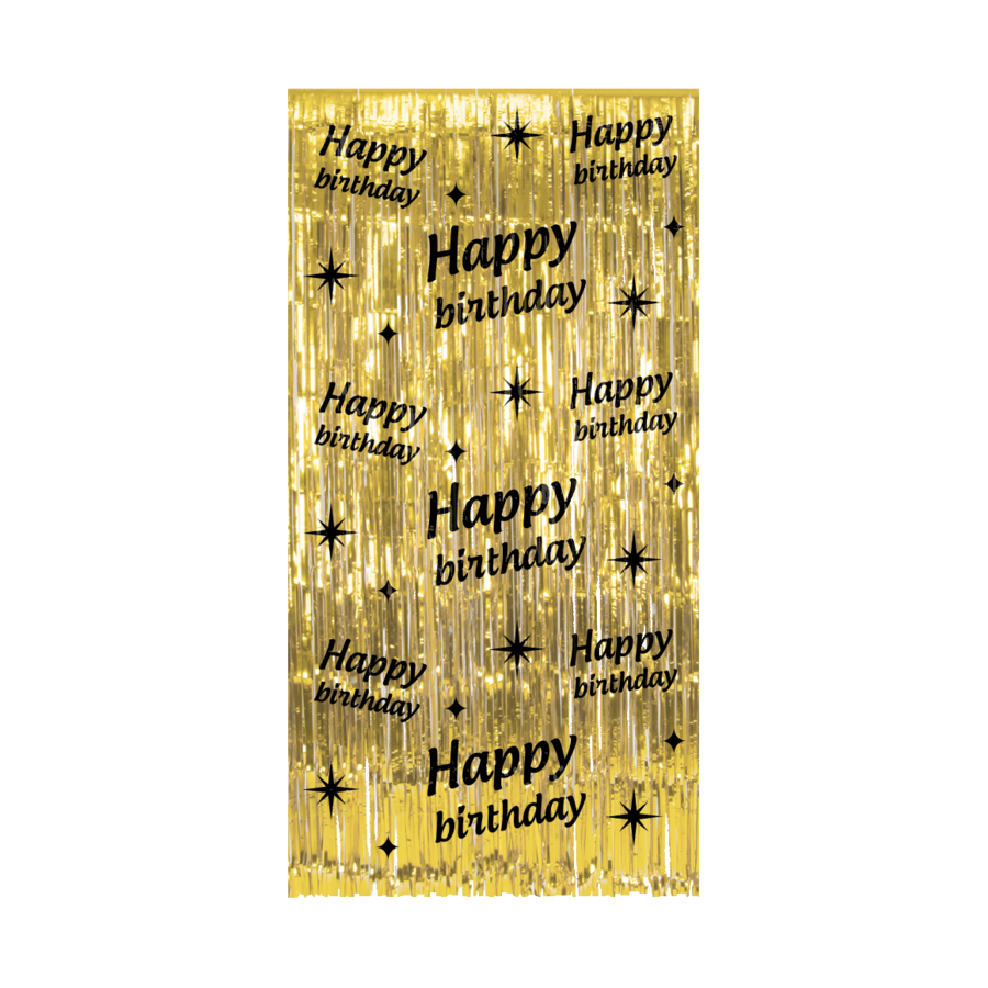 Classy Party Curtain - Happy Birthday-1