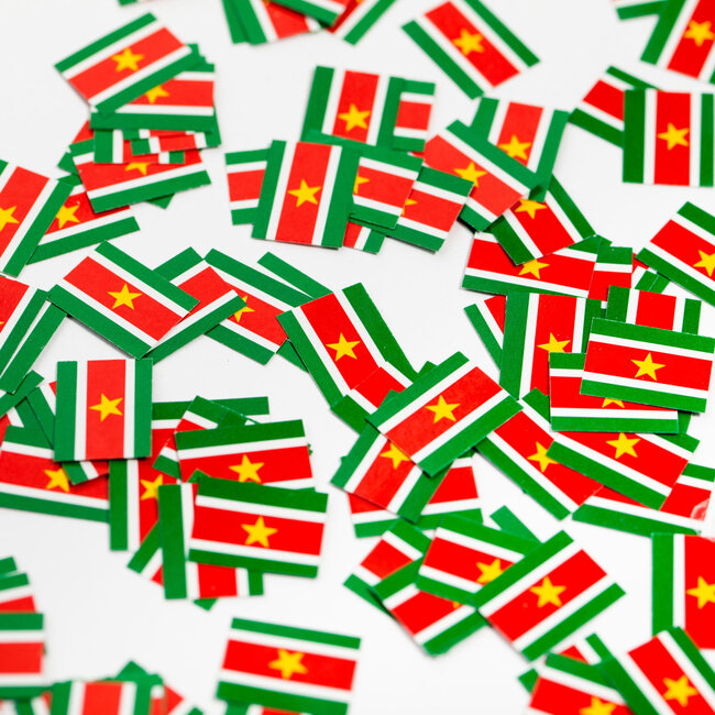 Tafelconfetti Surinaamse Vlag - 150 stuks
