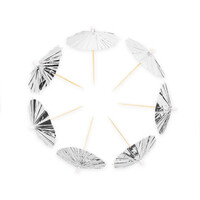 thumb-Prikkers Parasol Metallic Zilver - 10 stuks-4