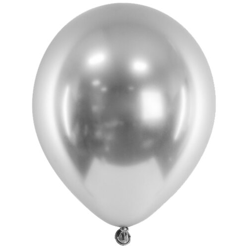 Ballonnen Chrome Silver - 33cm - 10 stuks 