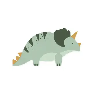 PartyDeco Servetten Triceratops Dinosaurussen