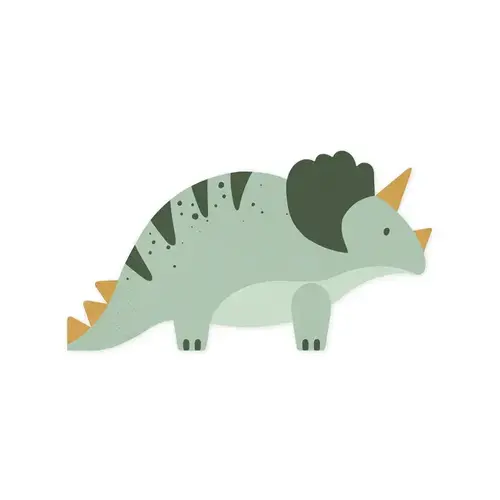 Servetten Triceratops Dinosaurussen 